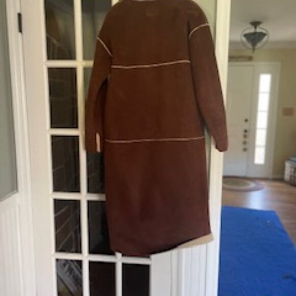 Ralph Lauren Faux Shearling Long Coat - Size Petite M - Picture 6 of 6